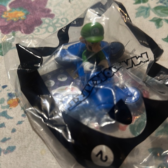 McDonalds Toy 2023 Luigi in Blue Car Sealed - Picture 1 of 3